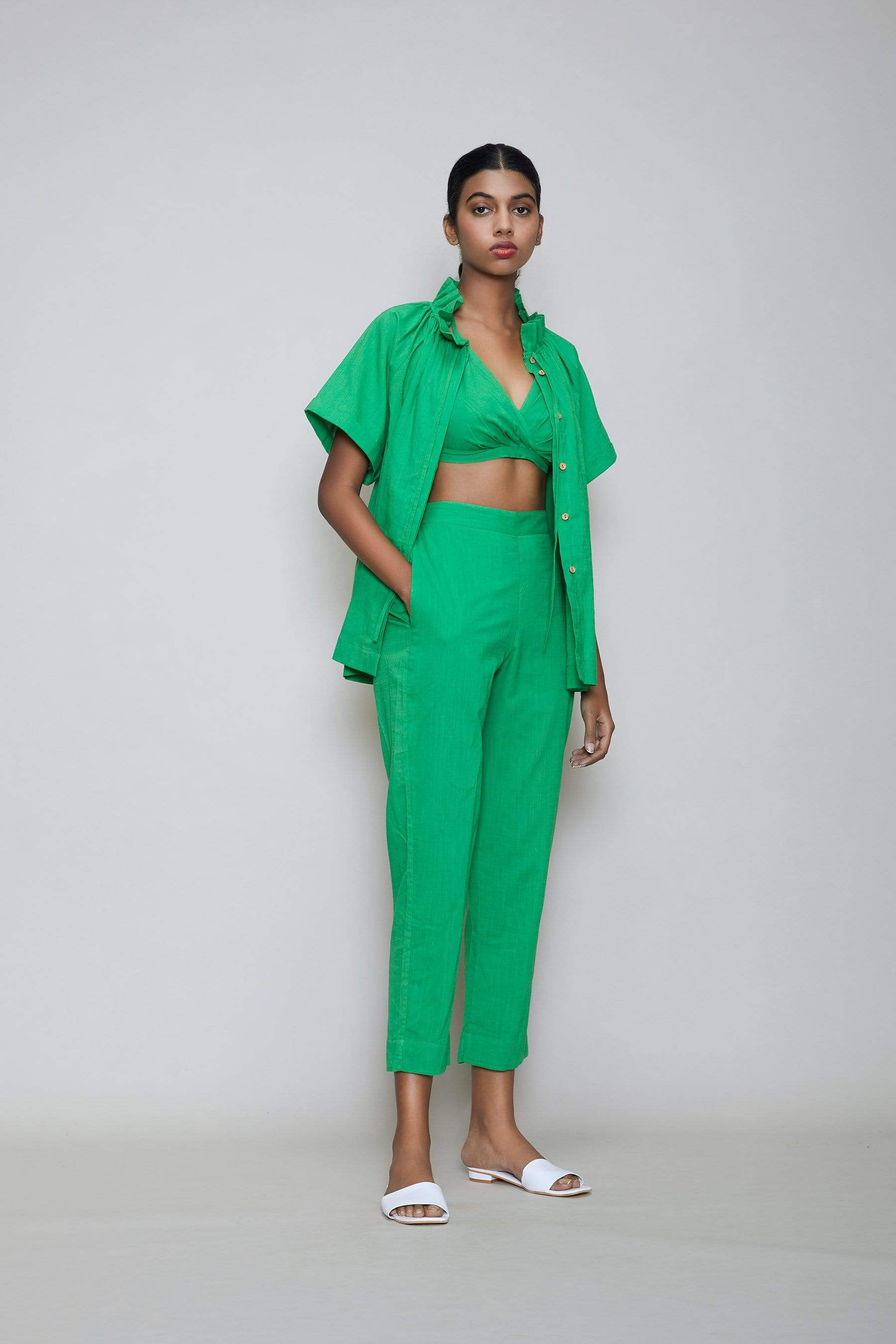 Zara Olive Green Cargo Pants Size 2 | eBay